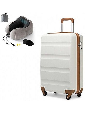 Valise cabine - rigide, abs, légère, 4 roulettes, serrure tsa - kono