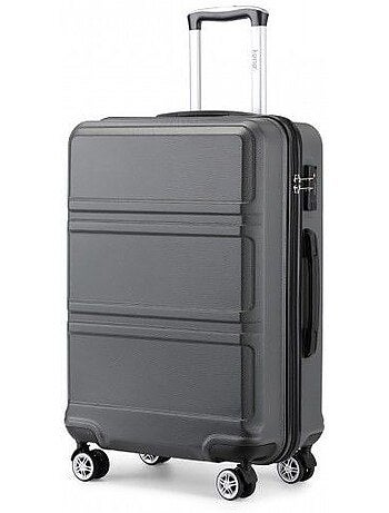 Valise cabine - rigide, abs, légère, 4 roulettes, serrure tsa - kono