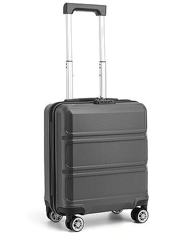 Valise cabine - rigide, abs, légère, 4 roulettes, serrure tsa - kono