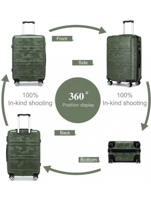 Valise cabine - rigide, abs, légère, 4 roulettes, serrure tsa - kono - Kiabi Valise cabine - rigide, abs, légère, 4 roulettes, serrure tsa - kono - Kiabi