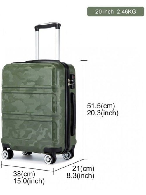 Valise cabine - rigide, abs, légère, 4 roulettes, serrure tsa - kono - Kiabi Valise cabine - rigide, abs, légère, 4 roulettes, serrure tsa - kono - Kiabi