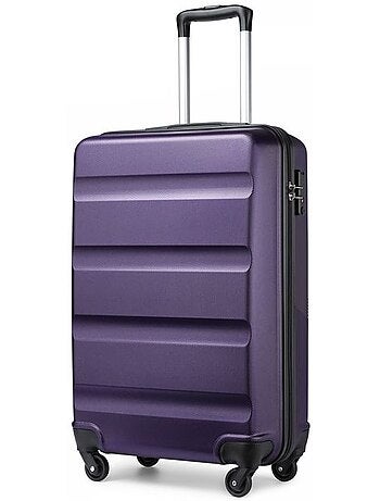 Valise cabine - rigide, abs, légère, 4 roulettes, serrure tsa - kono