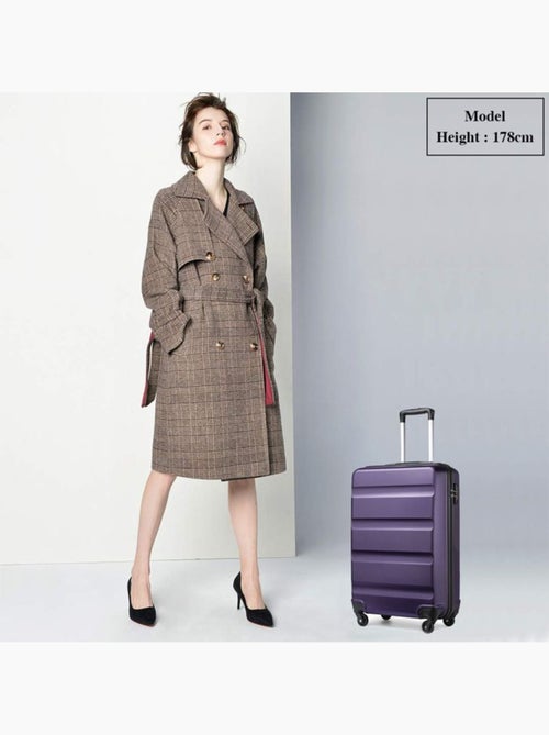Valise cabine - rigide, abs, légère, 4 roulettes, serrure tsa - kono - Kiabi Valise cabine - rigide, abs, légère, 4 roulettes, serrure tsa - kono - Kiabi