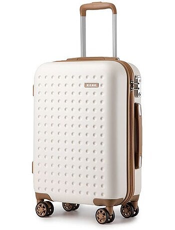 Valise cabine - rigide, abs + polycarbonate, légère, 4 roulettes - kono