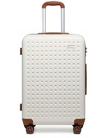 Valise cabine - rigide, abs + polycarbonate, légère, 4 roulettes - kono