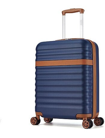 Valise cabine - rigide, abs + polycarbonate, légère, 4 roulettes - kono