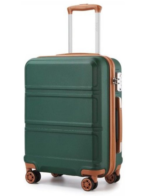Valise cabine - rigide, abs + polycarbonate, légère, 4 roulettes - kono - Kiabi