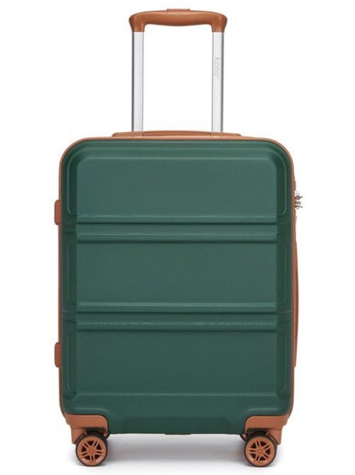 Valise cabine - rigide, abs + polycarbonate, légère, 4 roulettes - kono - Kiabi
