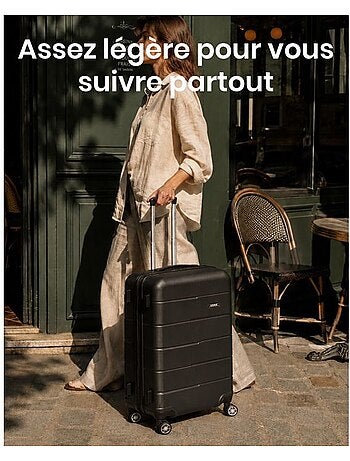 Valise cabine - rigide, polycarbonate, légère, 4 roulettes - kono