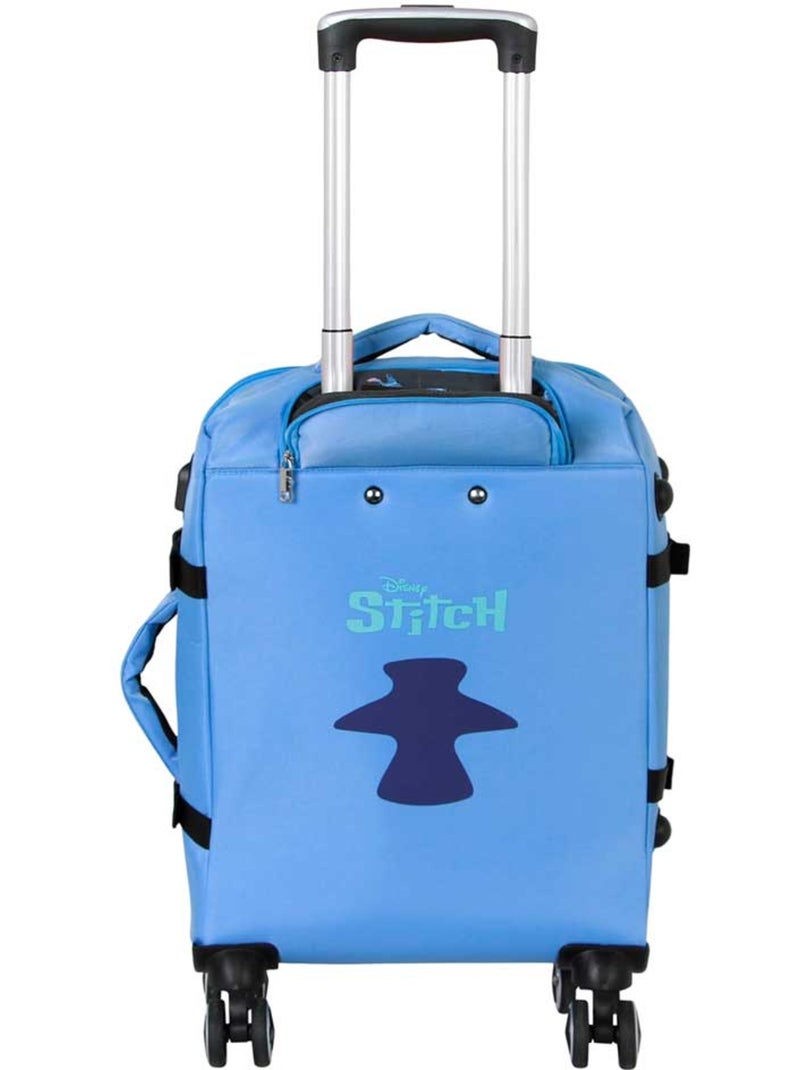 Valise Cabine 4 Roues - Disney Lilo et Stitch Face - Bleu - Taille Unique Bleu - Kiabi