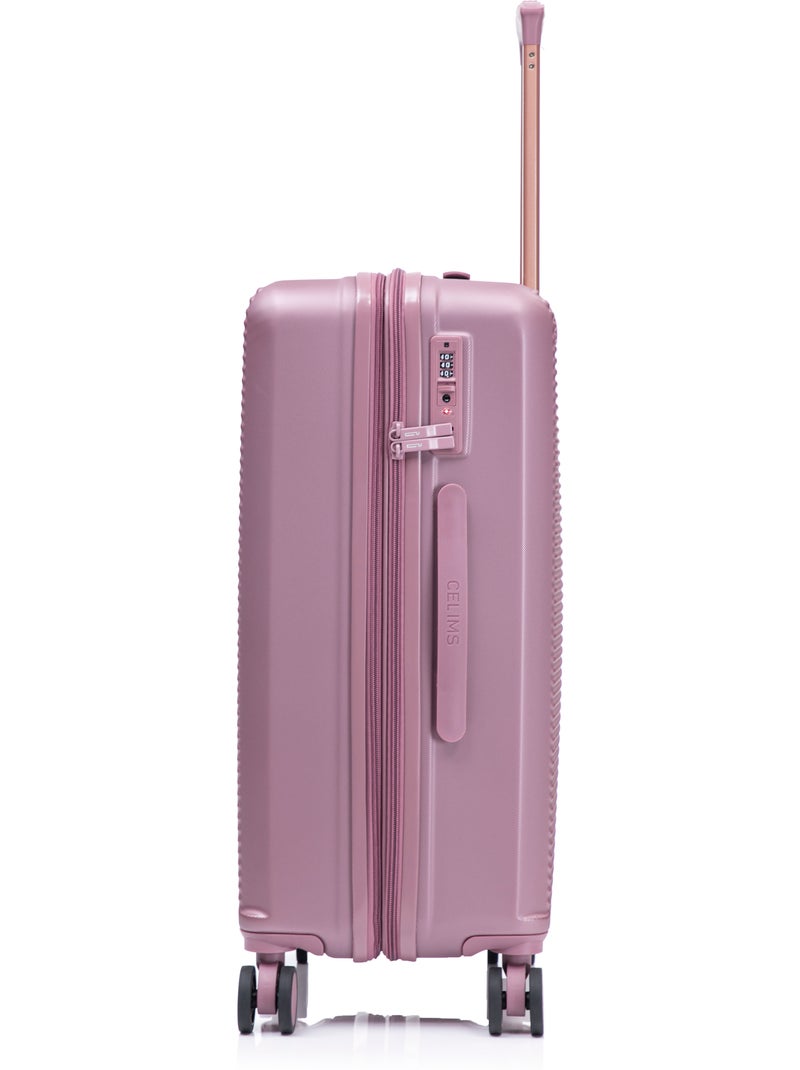 Valise Cabine 55 cm | Cadenas TSA | Bagage Cabine avec 4 Roues | CELIMS France Rose - Kiabi