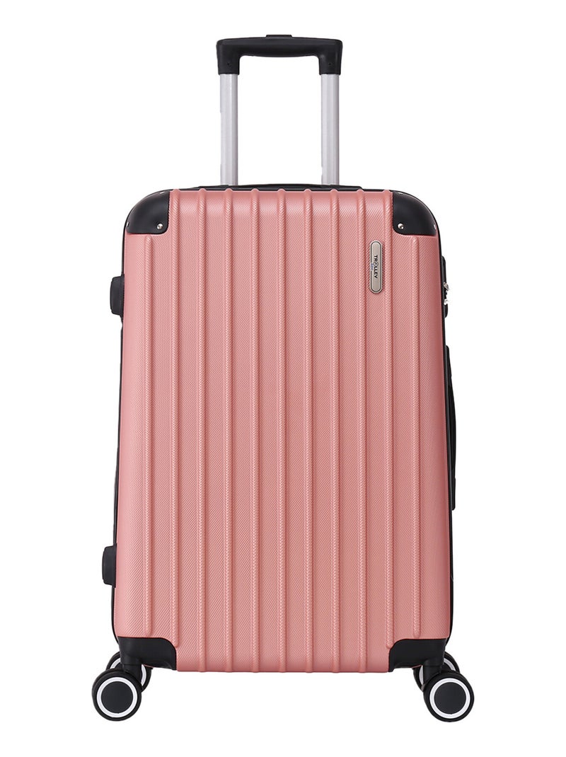 Valise Cabine 55cm 4 roues rigide - Corner - Trolley ADC Rose - Kiabi