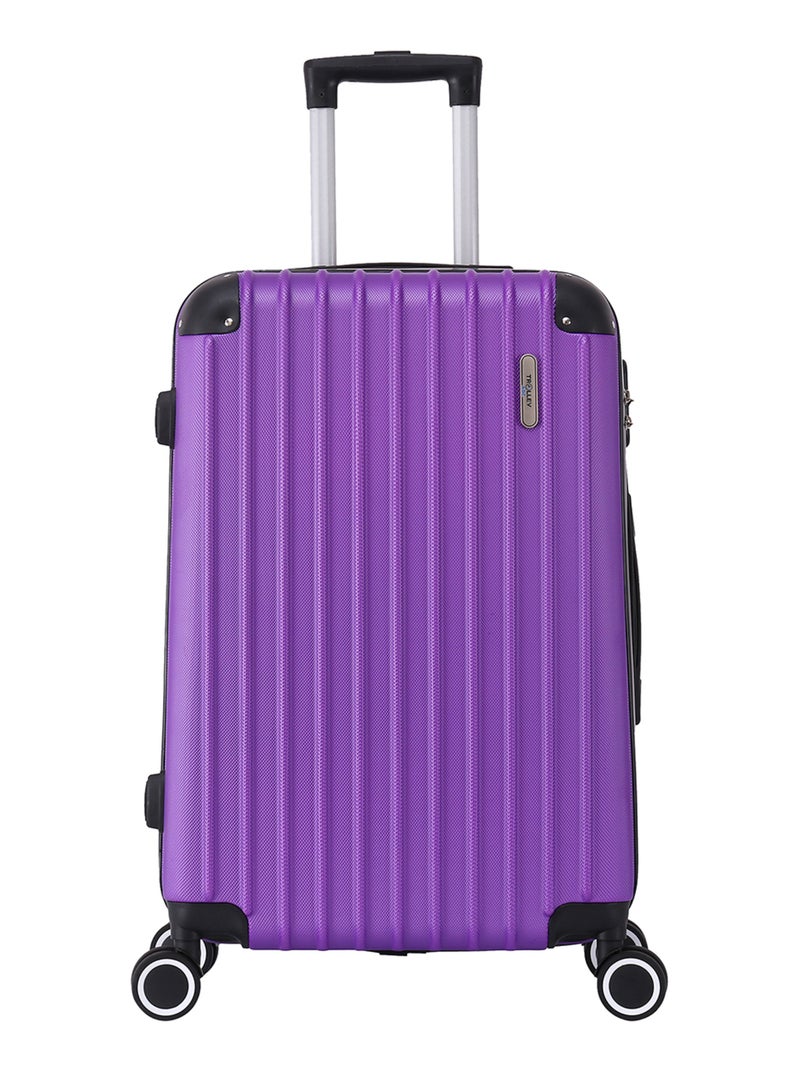 Valise Cabine 55cm 4 roues rigide - Corner - Trolley ADC Violet - Kiabi