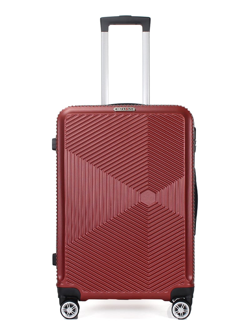 Valise Cabine 55cm double roues rigide - Luton - SuperFly Bordeaux - Kiabi
