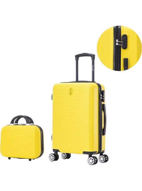 Valise Cabine 55x35x25cm avec Vanity | Modèle Weekend | CELIMS France - Kiabi Valise Cabine 55x35x25cm avec Vanity | Modèle Weekend | CELIMS France - Kiabi