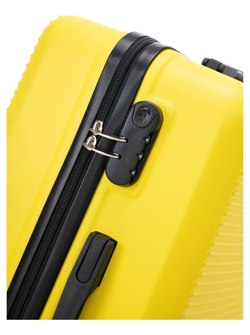 Valise Cabine 55x35x25cm avec Vanity | Modèle Weekend | CELIMS France Jaune - Kiabi