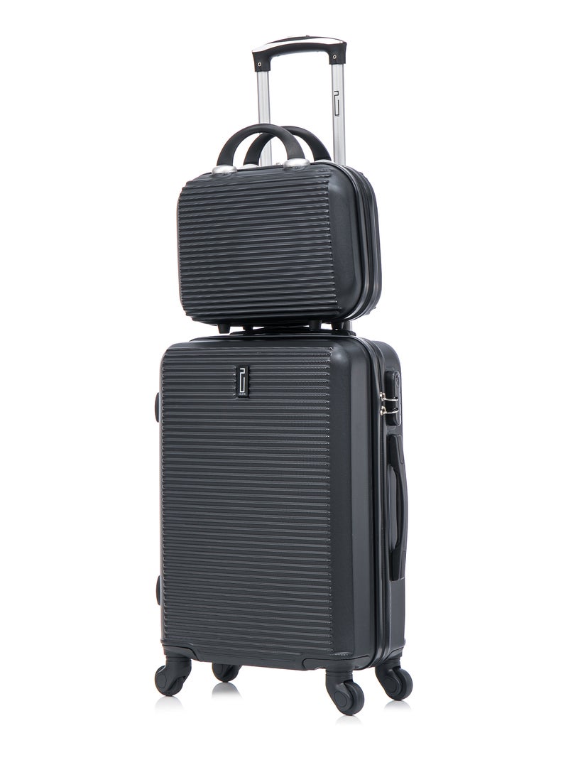Valise Cabine 55x35x25cm avec Vanity | Modèle Weekend | CELIMS France Noir - Kiabi