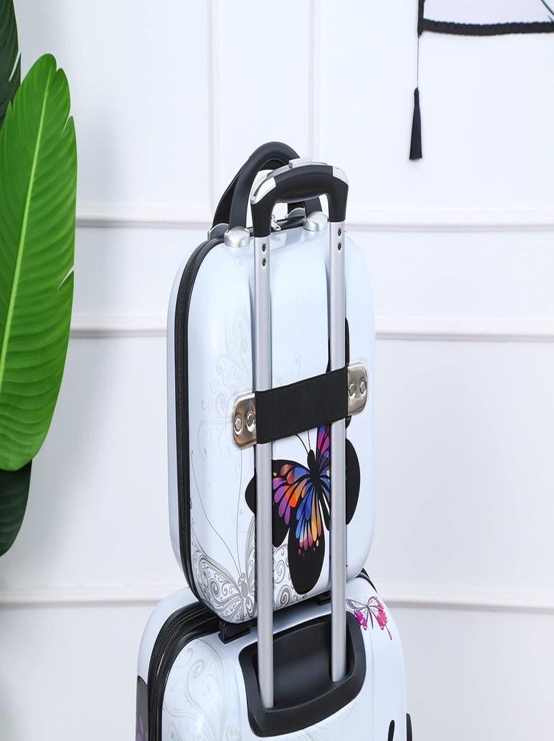 Valise Cabine 55x35x25cm avec Vanity | Valise Polycarbonate | Cadenas TSA | CELIMS France Blanc - Kiabi