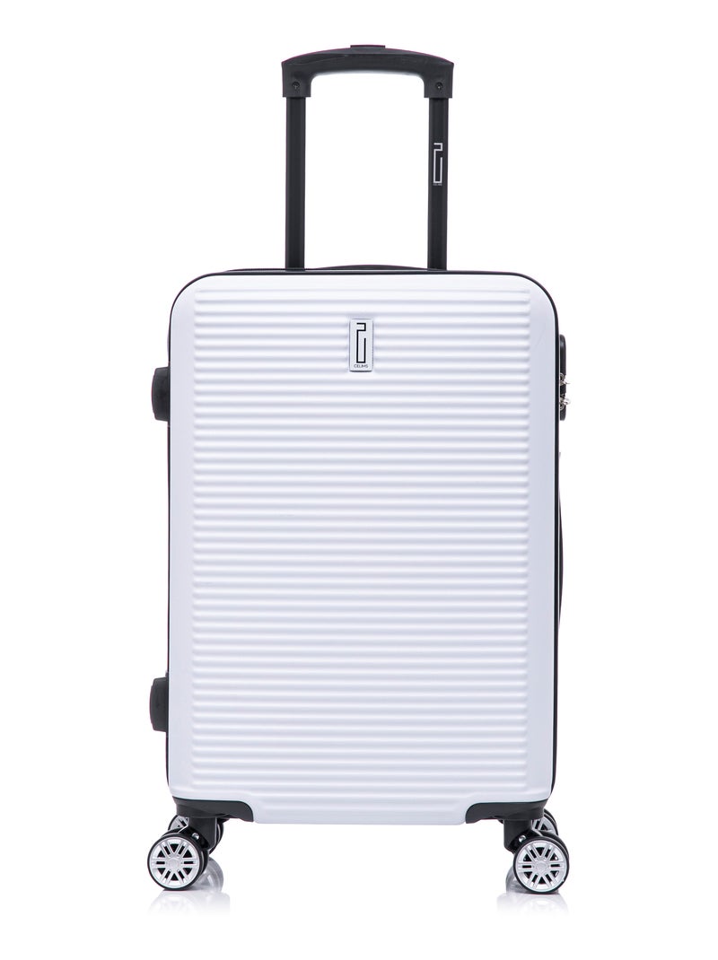 Valise Cabine 55x35x25cm | Modèle Weekend | CELIMS France Blanc - Kiabi