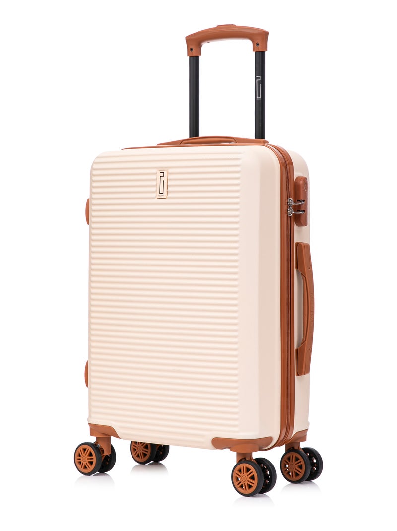 Valise Cabine 55x35x25cm | Modèle Weekend | CELIMS France Crème - Kiabi