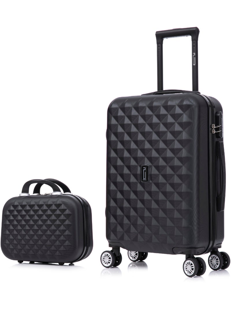 Valise Cabine 55x36x20cm avec Vanity | Serrure Intégrée | CELIMS France Noir - Kiabi