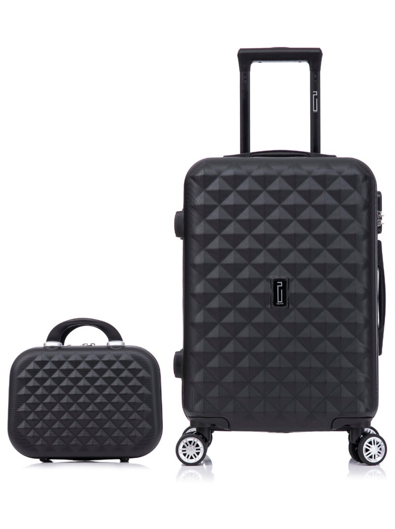 Valise Cabine 55x36x20cm avec Vanity | Serrure Intégrée | CELIMS France Noir - Kiabi