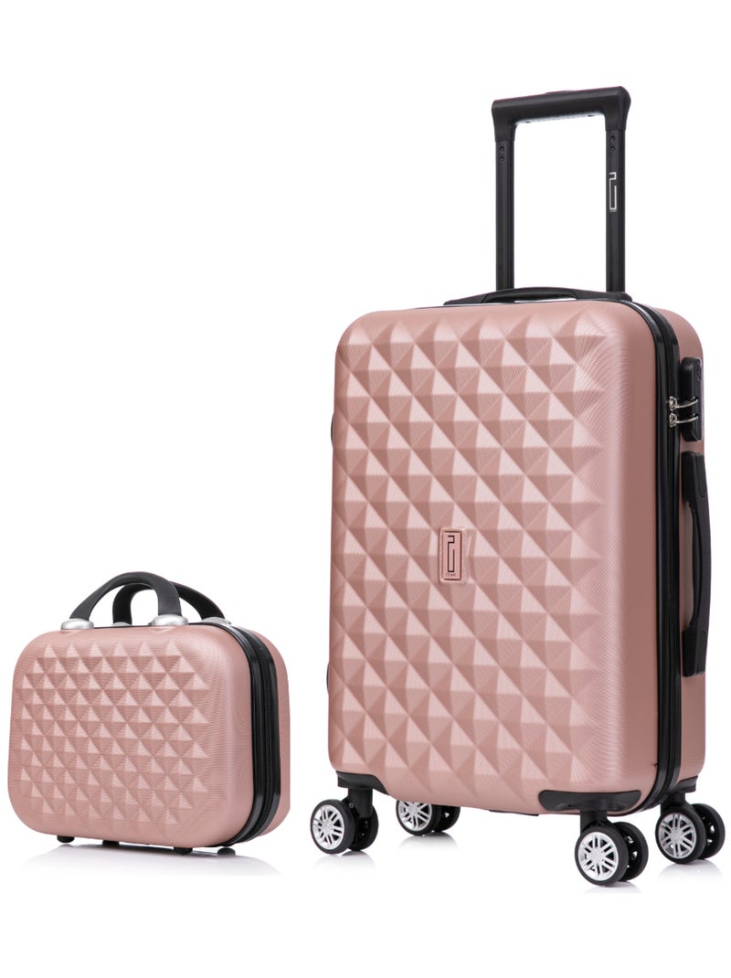Valise Cabine 55x36x20cm avec Vanity | Serrure Intégrée | CELIMS France Rose - Kiabi