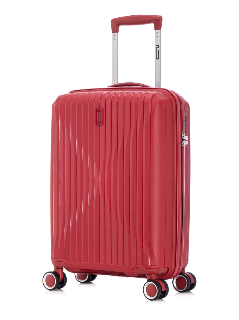 Valise Cabine 55x36x26cm en Polypropylène | Serrure TSA | CELIMS France Beige - Kiabi