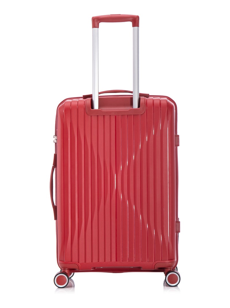 Valise Cabine 55x36x26cm en Polypropylène | Serrure TSA | CELIMS France Rose - Kiabi