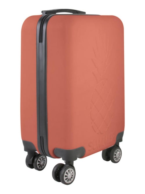 Valise cabine à motif en relief ananas - Kiabi