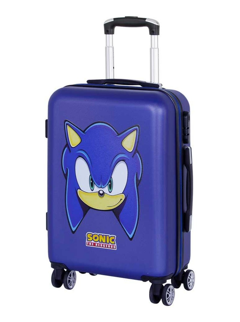 Valise Cabine ABS 4 Roues - Sonic Sight Bleu - Kiabi