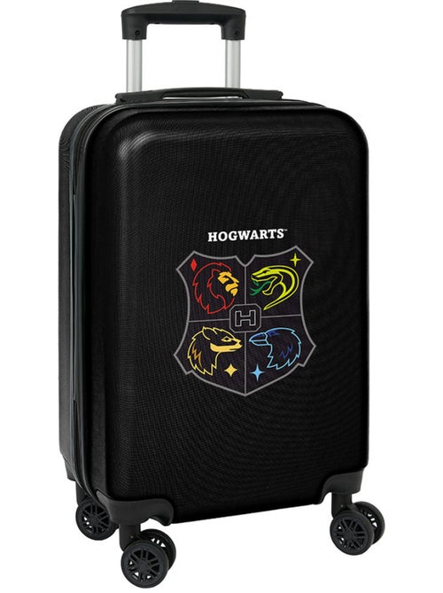 Valise Cabine avec 4 Roulettes Harry Potter Blason 50 CM - Coque rigide texturée - Kiabi