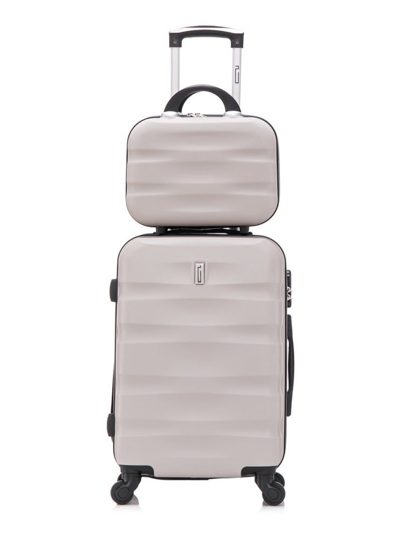 Valise Cabine avec Vanity 55x36x22 | Serrure Intégrée | CELIMS France Gris - Kiabi