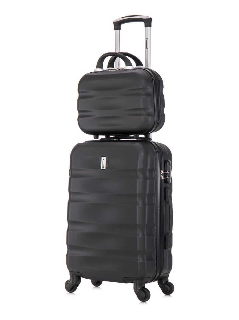 Valise Cabine avec Vanity 55x36x22 | Serrure Intégrée | CELIMS France Noir - Kiabi