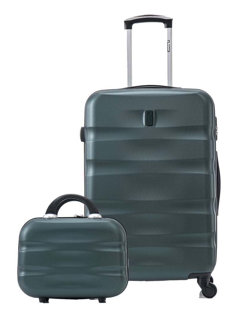 Valise Cabine avec Vanity 55x36x22 | Serrure Intégrée | CELIMS France Vert - Kiabi