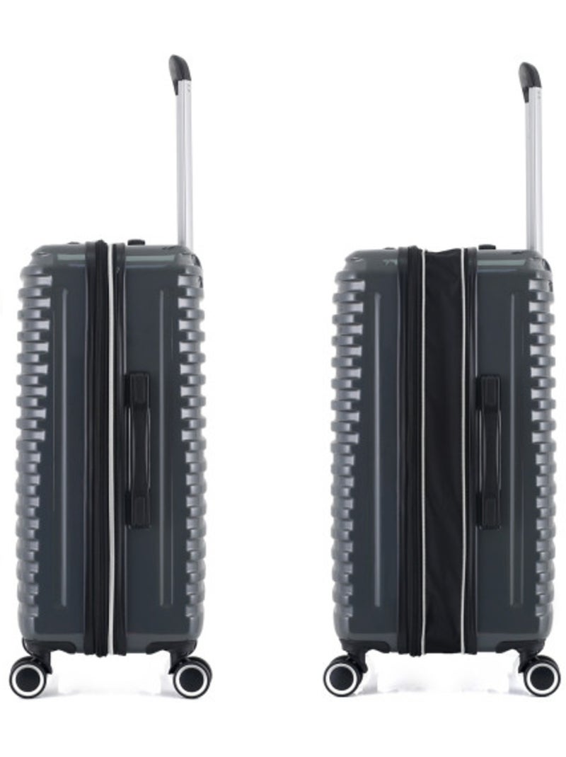 Valise cabine compatible toutes compagnies aériennes - lys paris Gris foncé - Kiabi