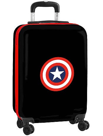 Valise cabine coque rigide motif bouclier Captain America Avengers