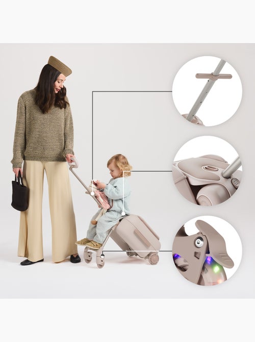 Valise Cabine Enfant Kinderkraft CABBY 2 en 1 porteur avec siège pliable compacte 20l - Kiabi Valise Cabine Enfant Kinderkraft CABBY 2 en 1 porteur avec siège pliable compacte 20l - Kiabi