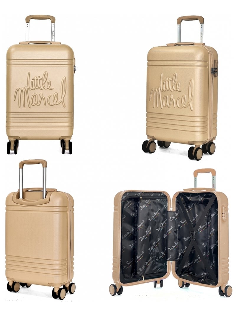 Valise cabine passe-partout rigide 55 cm Beige - Kiabi