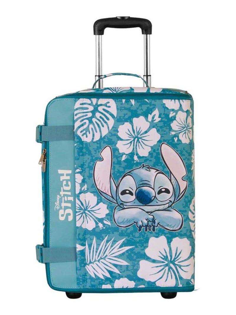 Valise Cabine Pliable - Disney Lilo et Stitch Aloha - Bleu - Taille Unique Bleu - Kiabi