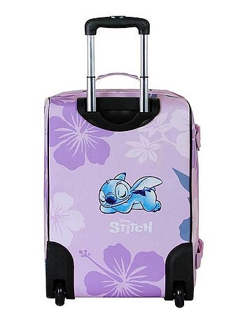 Valise Cabine Pliable - Disney Lilo et Stitch Stitch & Angel - Rose - Taille Unique