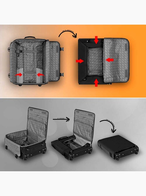 Valise Cabine Pliable - Disney Mickey Mouse Surprise - Noir - Taille Unique - Kiabi