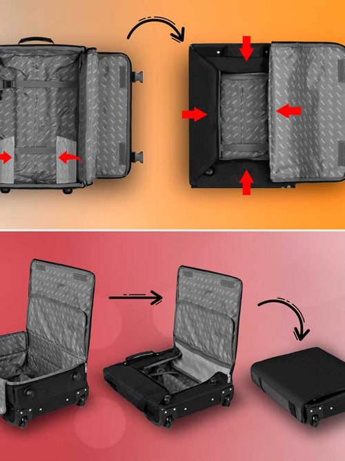 Valise Cabine Pliable - Disney Minnie Mouse Curious - Rouge - Taille Unique - Kiabi