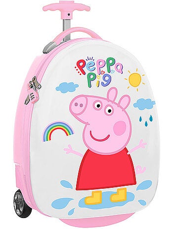 Valise cabine rigide 43 cm imprimée Peppa Pig