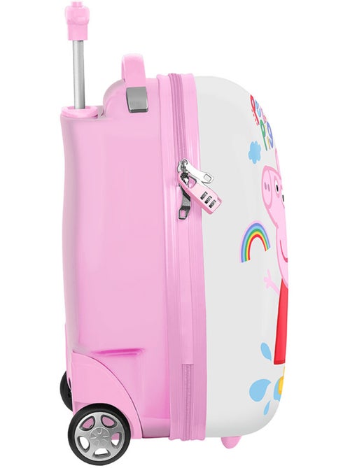 Valise cabine rigide 43 cm imprimée Peppa Pig - Kiabi