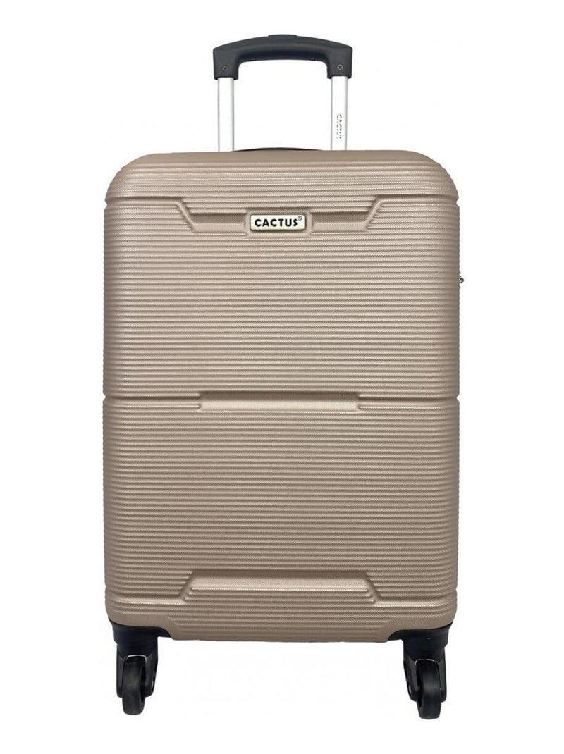 Valise cabine rigide 55cm ABS Beige - Kiabi