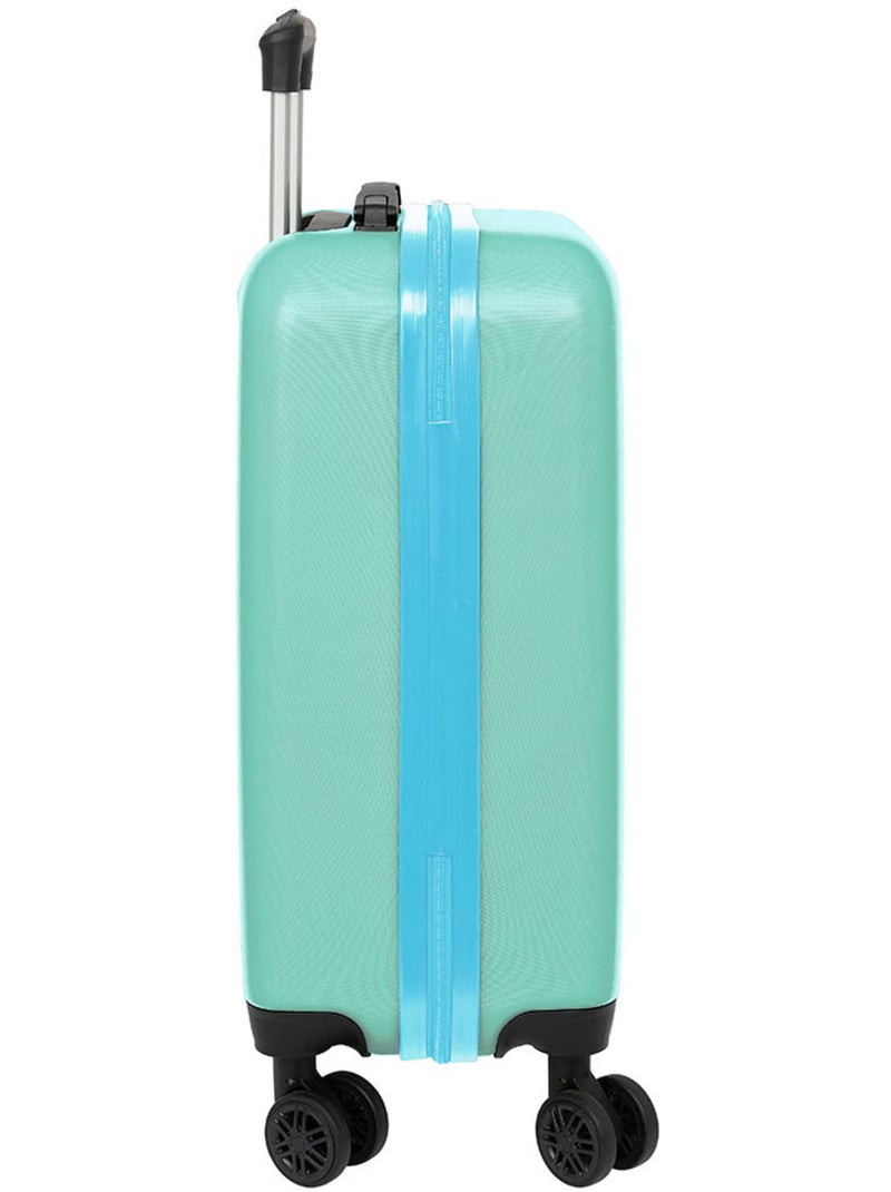 Valise cabine rigide ABS+PC Disney Stitch Aloha Safta Bleu Vert clair Bleu - Kiabi
