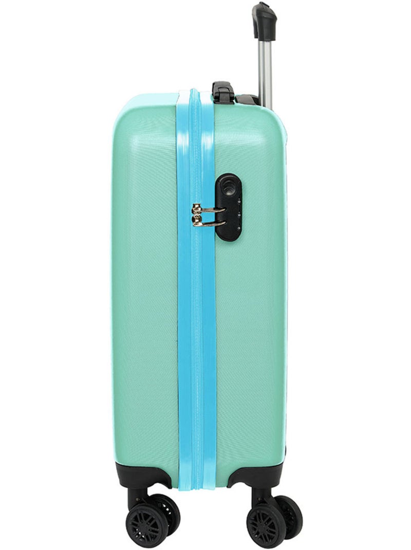 Valise cabine rigide ABS+PC Disney Stitch Aloha Safta Bleu Vert clair Bleu - Kiabi