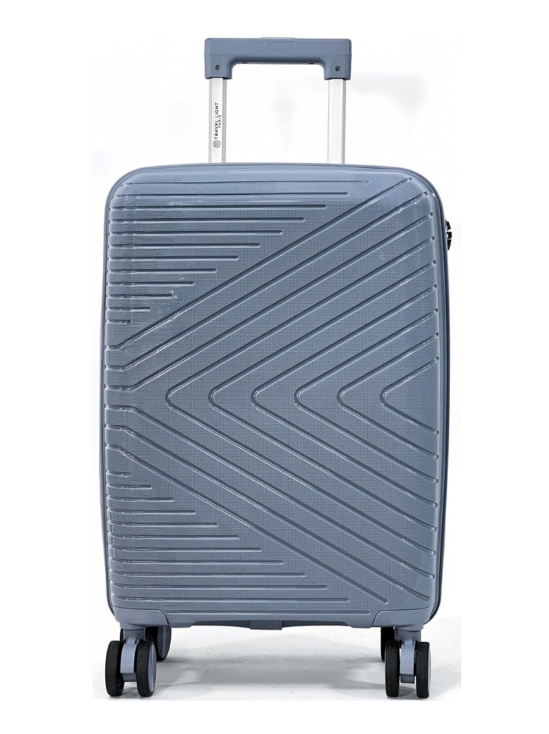 Valise cabine rigide Travel Light TSA 56cm Polypropylène Bleu - Kiabi