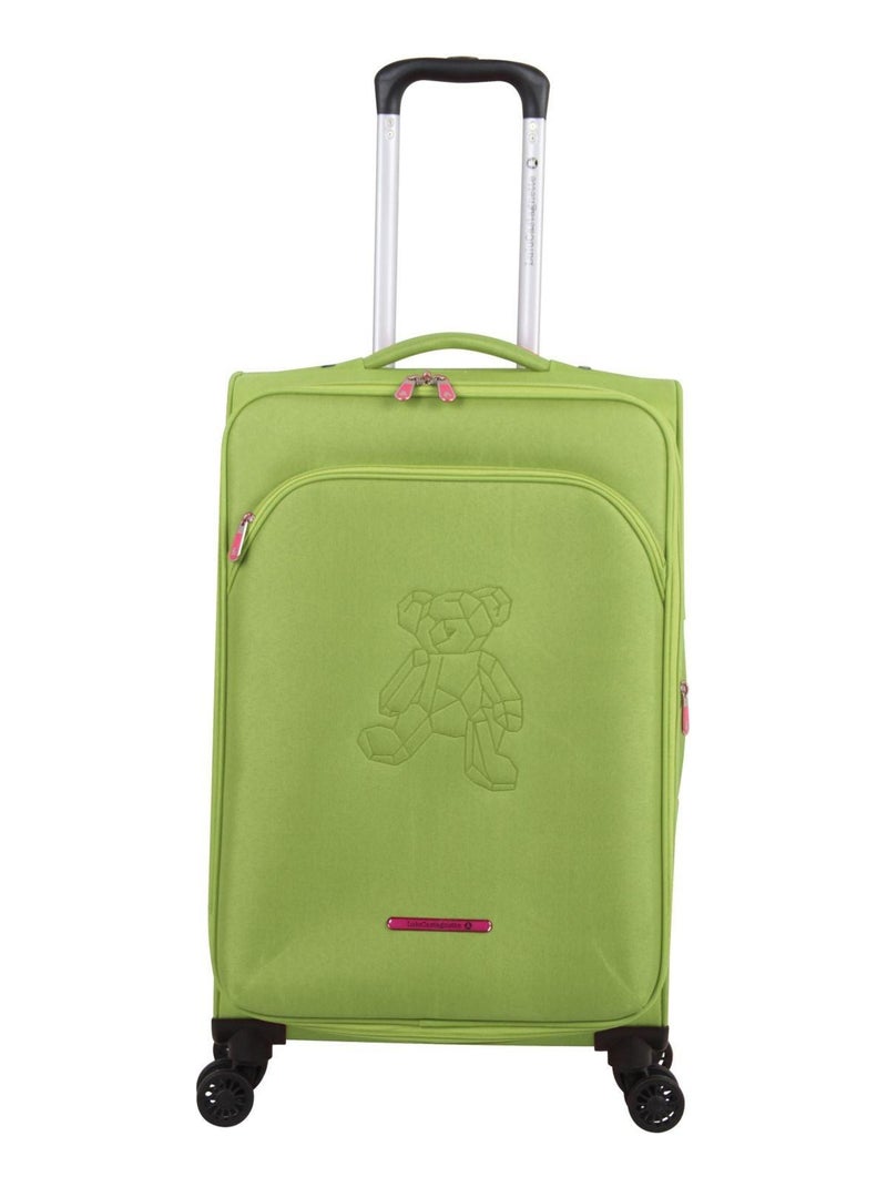Valise Cabine Souple 57cm TEDDYBEAR Vert - Kiabi